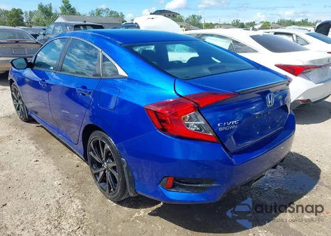 2019 Honda Civic Sport z USA, uszkodzony, nr VIN 2HGFC2F88KH558253